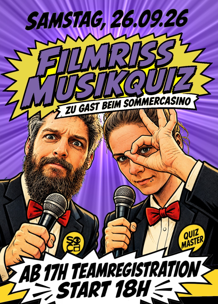 202 Jahre Sommercasino Basel: Filmriss Musikquiz
